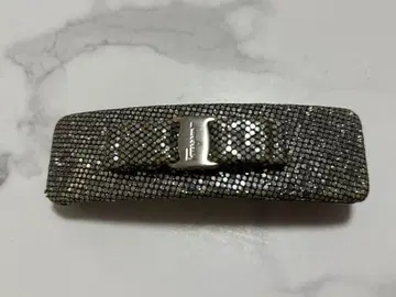 페라가모 실버 스톤 장식 머리핀