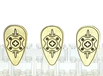 레어 크롬 골드 방패 3개 성 시리즈 올드