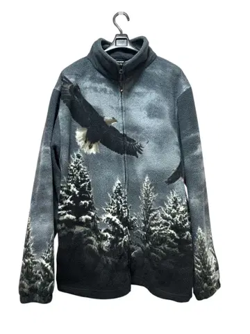 이글 그래픽 플리스 자켓