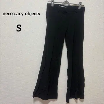 necessary objects [ S ] 플레어 팬츠 블랙