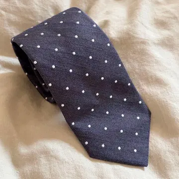 가마쿠라 셔츠 BREUER 도트 넥타이 다크 브라운