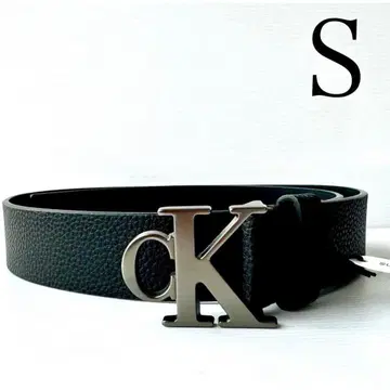 캘빈클라인 진스 로고 버클 벨트 남성용 S 사이즈 블랙