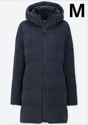 유니클로 심리스 다운 숏코트 심리스 다운 코트 네이비