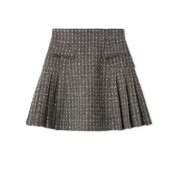 [새상품] SNIDEL 사이드 플리츠 트위드 미니 스커트
