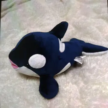 고베 스마 시 월드 범고래 봉제 인형 마스코트 미사용 새상품 네이비 4등