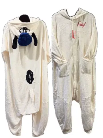 스누피 올라프 인형옷 파자마 F 사이즈