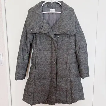 PLST 롱 다운 코트 여성용 S 그레이