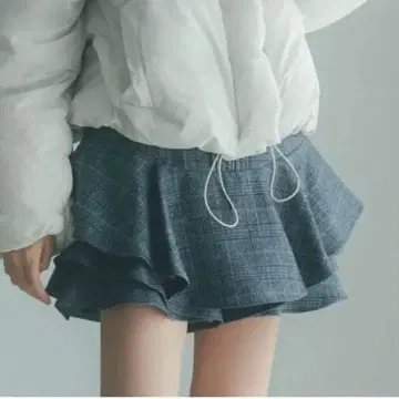 미사용 새상품 SNIDEL 레이어드 프릴 미니 스커트 숏 팬츠