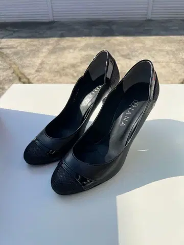 DIANA 블랙 하이힐 펌프스 24.5 일본제