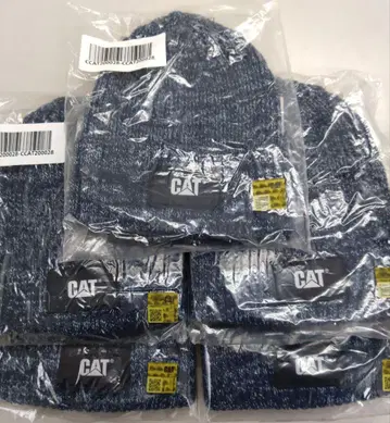 CAT 니트 모자 5개 세트 네이비