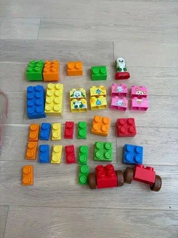 멍멍 컬러풀 블록 세트와 보관 케이스