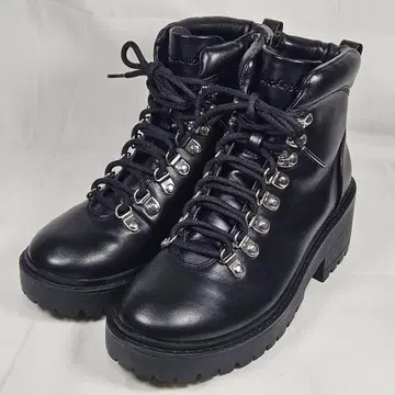 [ 컨디션 최상 ] 스케쳐스 통굽 사이드 지퍼 레이스업 블랙