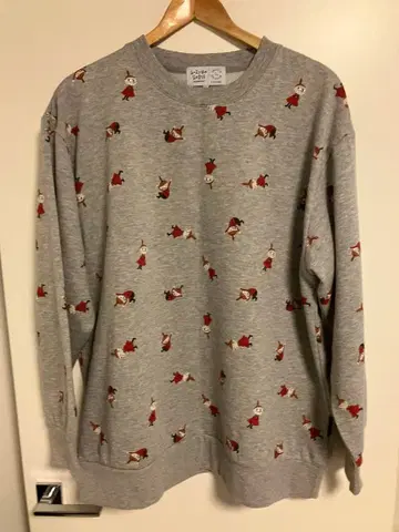 무민 캐릭터 무늬 그레이 트레이닝복