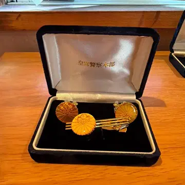 황궁경찰본부 넥타이핀 커프스링크 세트