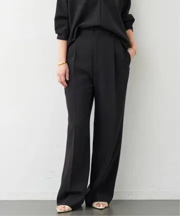 Deuxieme Classe 트리아세 조젯 턱 팬츠