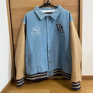 RVCA 데님 바시티 자켓