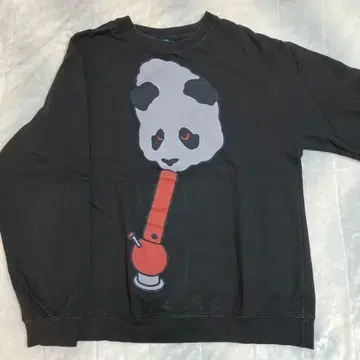 enjoi 맨투맨 팬더 블랙 봉 프린트 스케이트보드 브랜드