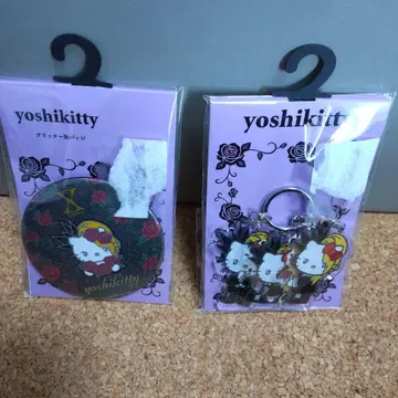 X JAPAN 요시키티 캔 배지 3단 아크릴 키링