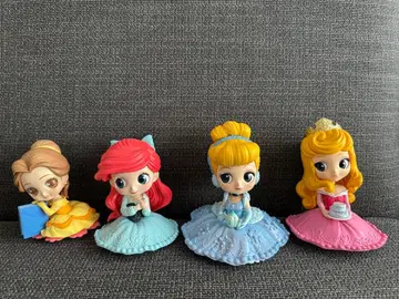 Qposket 디즈니 프린세스 피규어 4체 세트