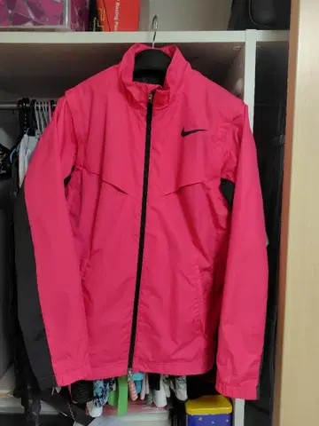 Nike 남성용 자켓 핑크 팔 부분 분리 가능