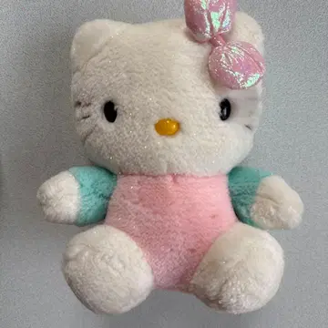 헬로키티 봉제 인형 레트로 키티 키티 산리오 핑크 레어