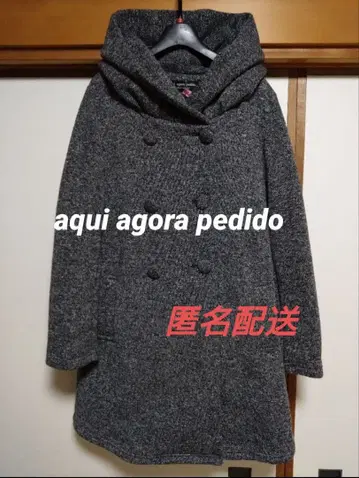 그레이 더블 브레스트 울 코트 아키아고라 페디토