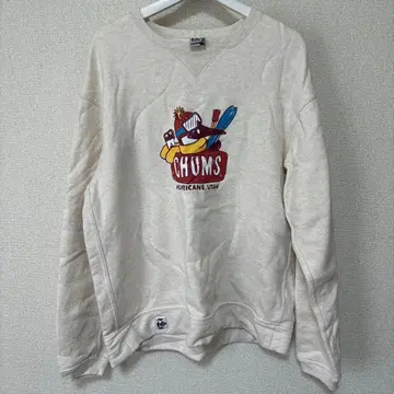 CHUMS 맨투맨 남성용 XXL 사이즈 크림색