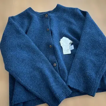 SELE SERVICE 유베시 콜라보 다크 블루 가디건 M