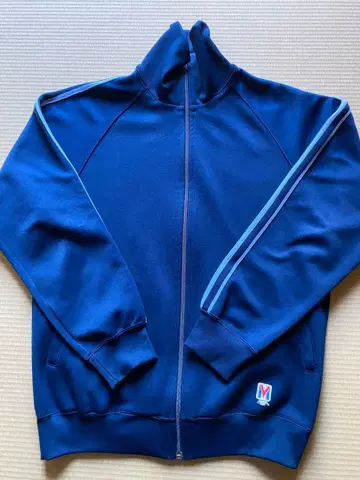 미즈노 저지 ATHLETE 겉옷 네이비 쇼와 레트로 미즈노