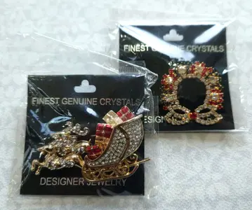 크리스탈 브로치 세트