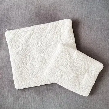 프랑쥬르 로제부티 파우치 2세트 이탈리안 퀼트 흰색 화이트