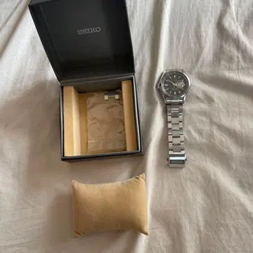 SEIKO 자동 와인딩 손목시계 실버