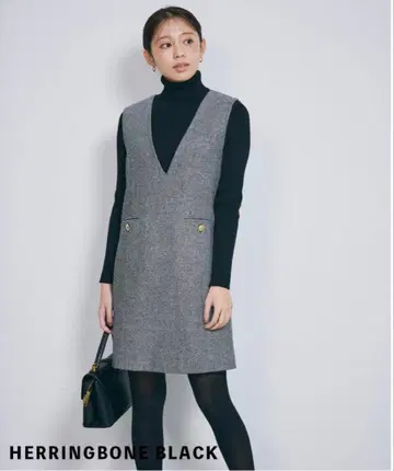 Basemnt 헤링본 원피스 원피스