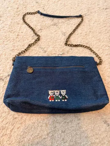 대만 스벅 2018 데님 체인 숄더백 미사용 택 포함