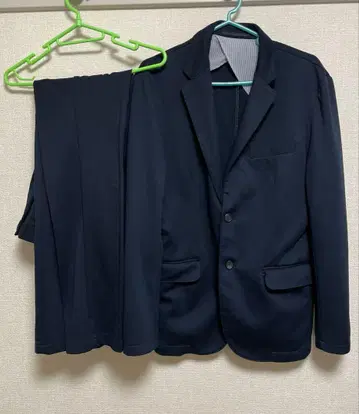 GU 맨투맨 셋업 캐주얼 수트 네이비