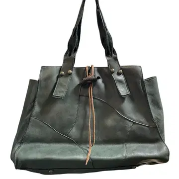 moquip 모키프 가죽 패치워크 토트백 소가죽제