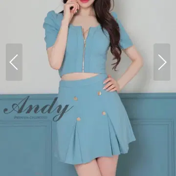 라이트 블루 셋업 드레스