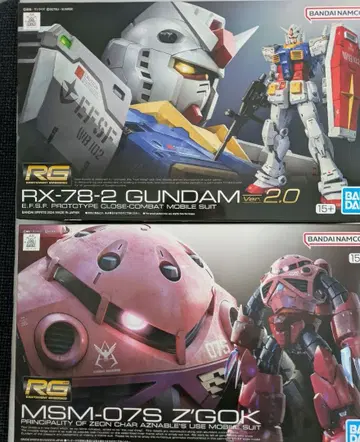 RG 건담 프라모델 세트