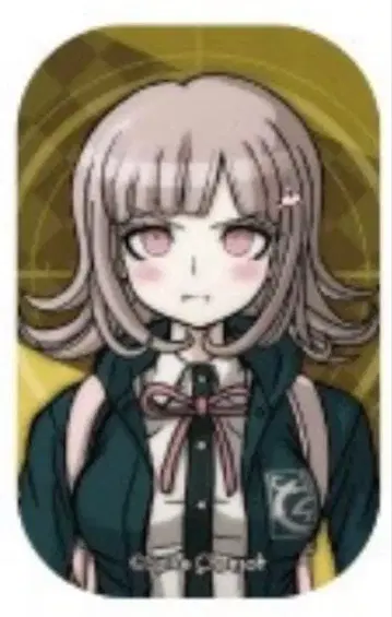 단간론파 나나미 치아키 10주년 대동창회 스퀘어 캔뱃지 에비텐