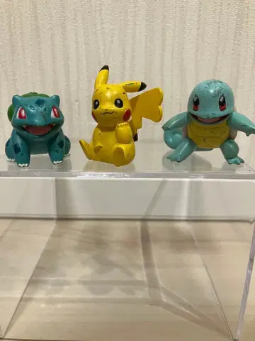 포켓몬 피규어 3개 세트 피카츄 꼬부기(제니카메) 이상해씨