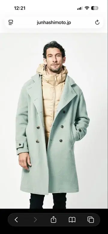 junhashimoto C07 OVER BELTED COAT