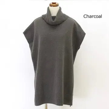 MICA&DEAL 터틀넥 니트 베스트 마이카앤딜 차콜