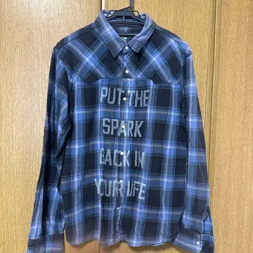 CHALLENGER 체크 무늬 플란넬 셔츠 나가세 토모야 L 사이즈