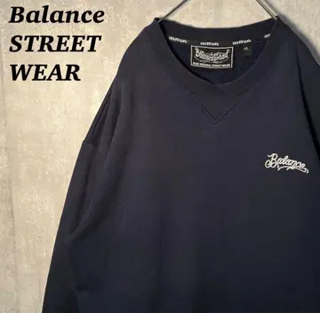 Balance STREET WEAR 빅 실루엣 두꺼운 원단 맨투맨 2XL