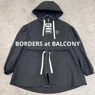 [ 미사용 ] 보더스 앳 발코니 볼륨 슬리브 숏코트 블랙