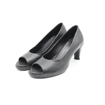 09 ecco 에코 천연 가죽 오픈 펌프스(36) 새상품급