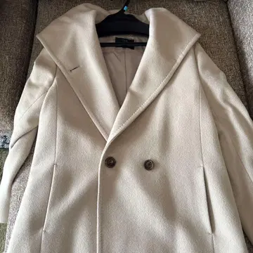 23구 베이지 울 코트 40