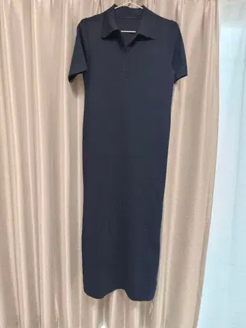 [택 포함 새상품] BASEMENT ONLINE 반팔 폴로 맥시 원피스