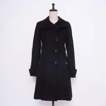 &by 핑키&다이앤 체스터 코트 블랙 사이즈 36*LD130