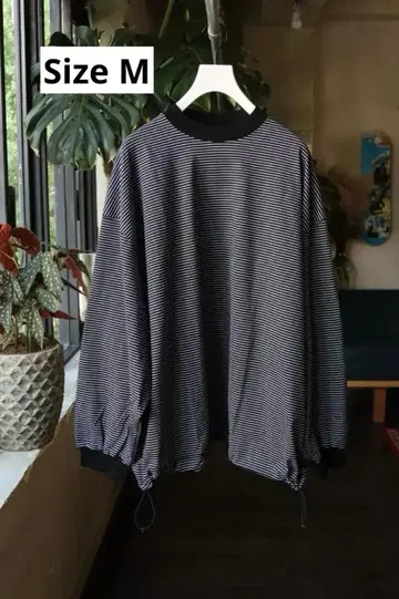 is-ness BALLOON BORDER LONG SLEEVE 티셔츠